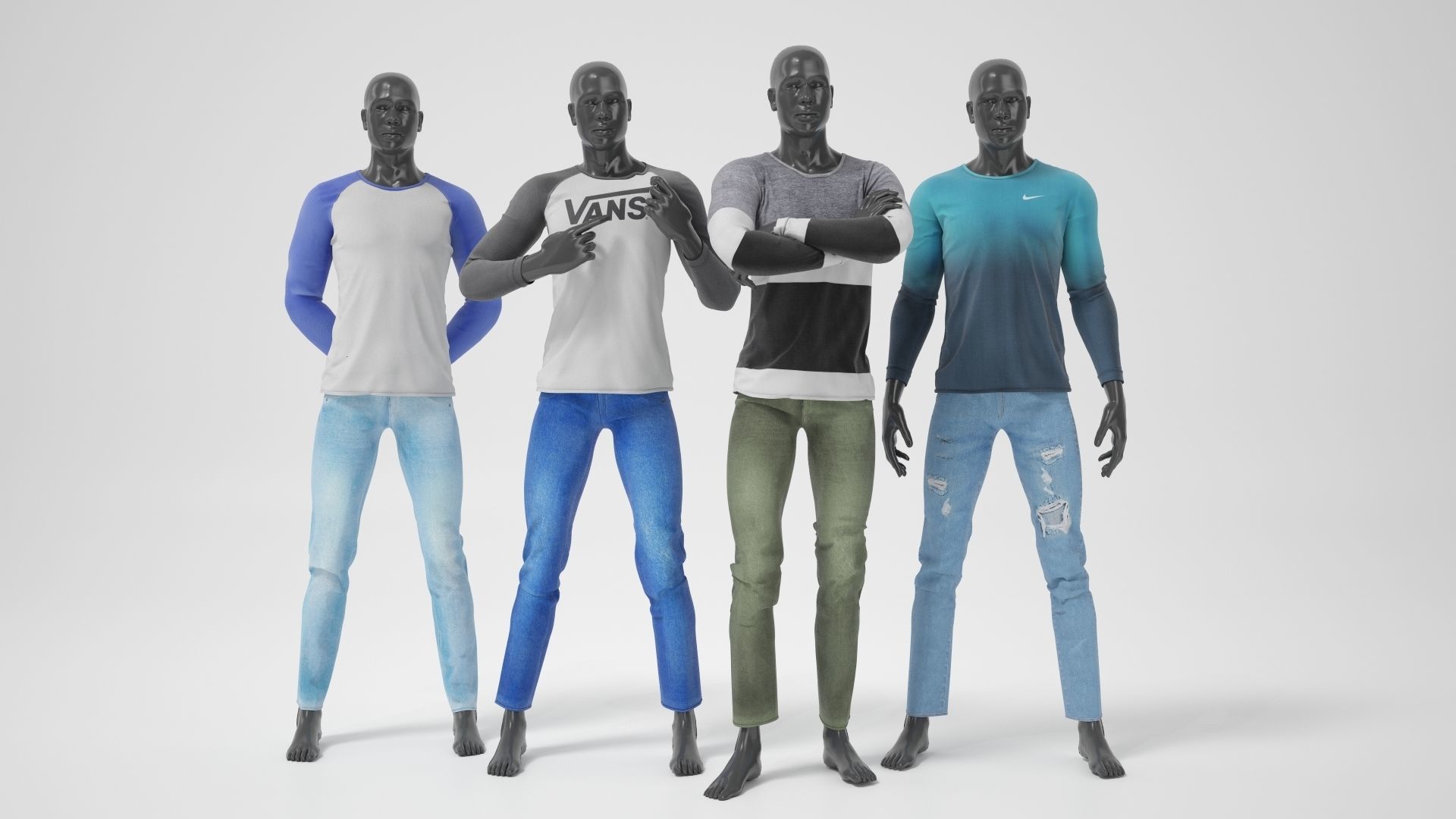 Male mannequins whith clothes  FULL PACK 3D Model Collection_27