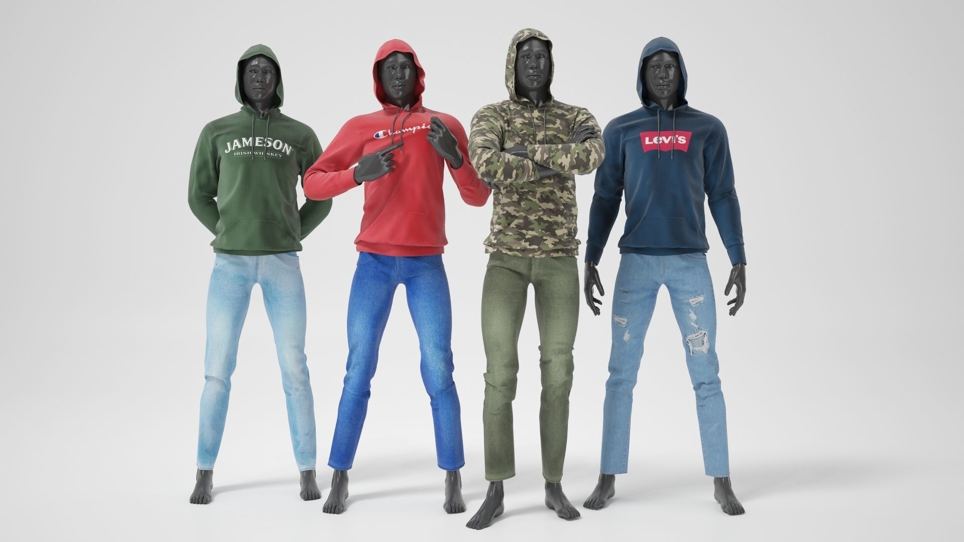 Male mannequins whith clothes  FULL PACK 3D Model Collection_36