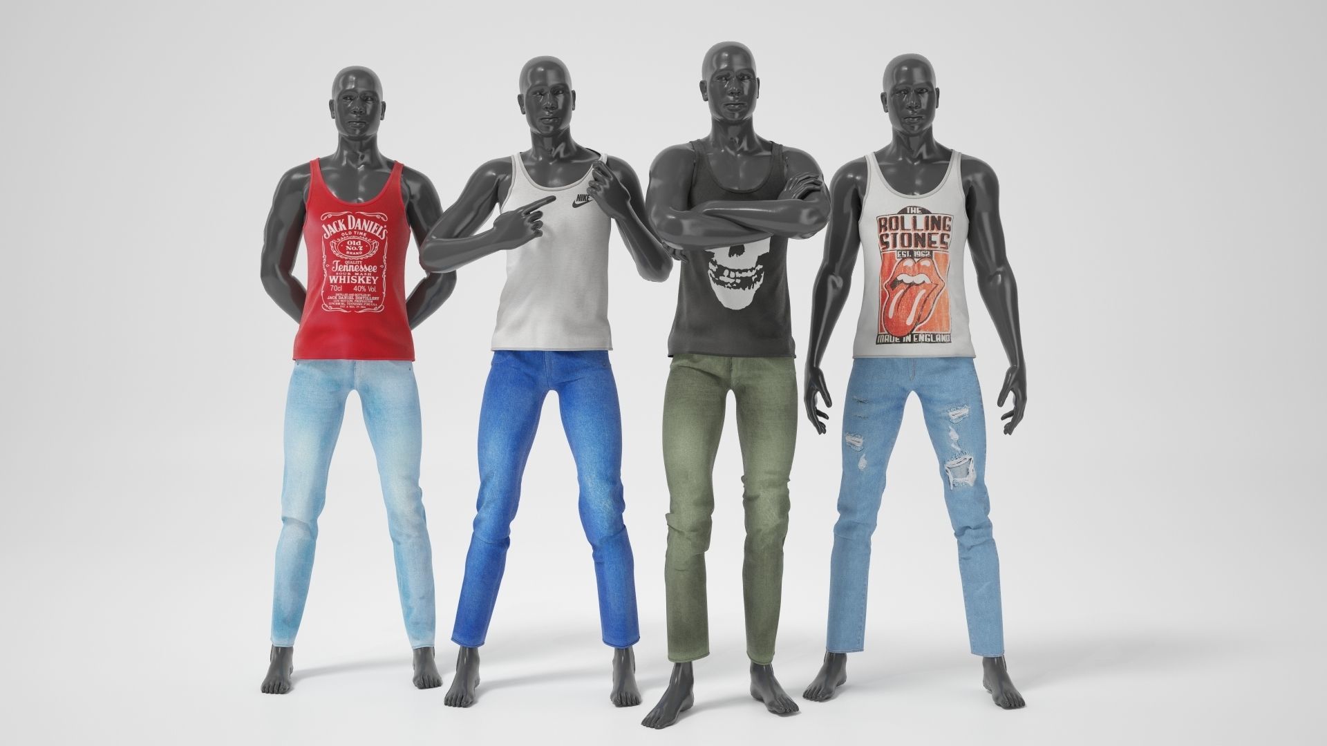 Male mannequins whith clothes  FULL PACK 3D Model Collection_21