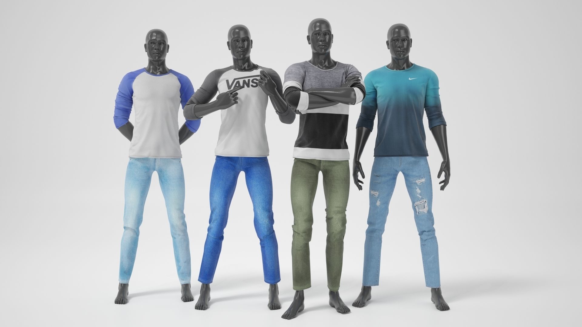 Male mannequins whith clothes  FULL PACK 3D Model Collection_30