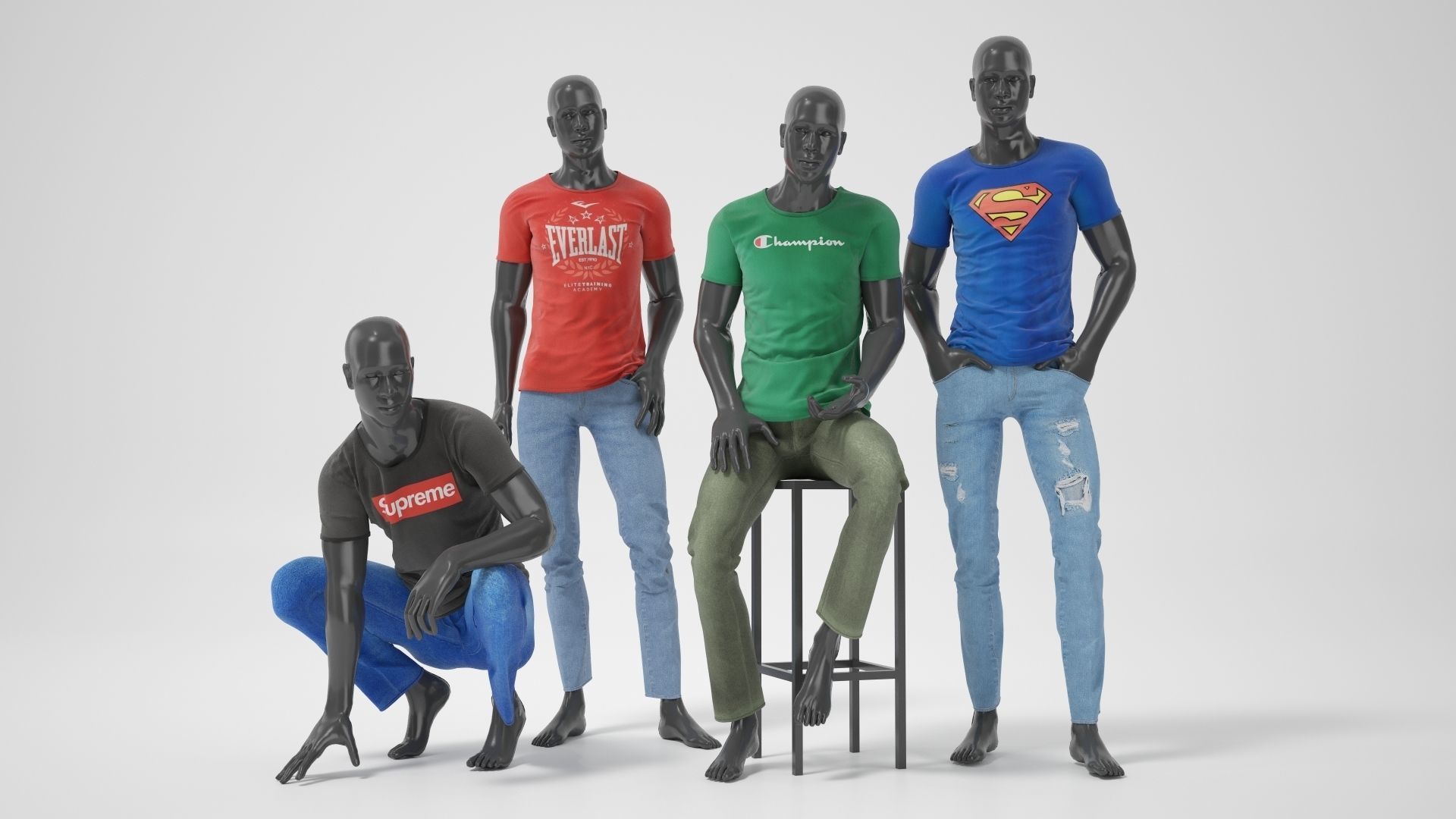 Male mannequins whith clothes  FULL PACK 3D Model Collection_25