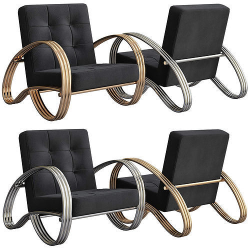 Chair and Armchair Collection 30 Pieces 3d model 3D model 7