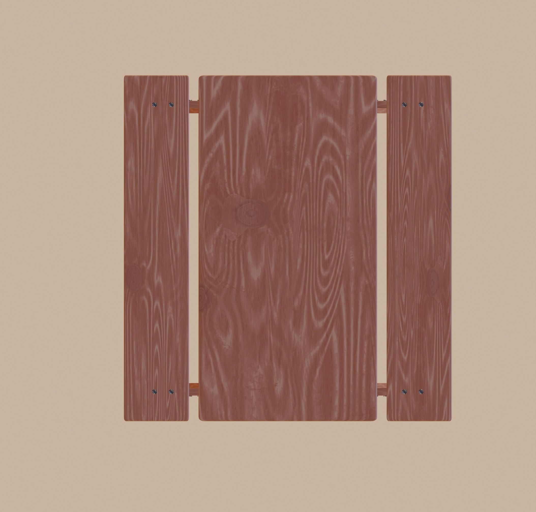 Picnic Table 3D model_2