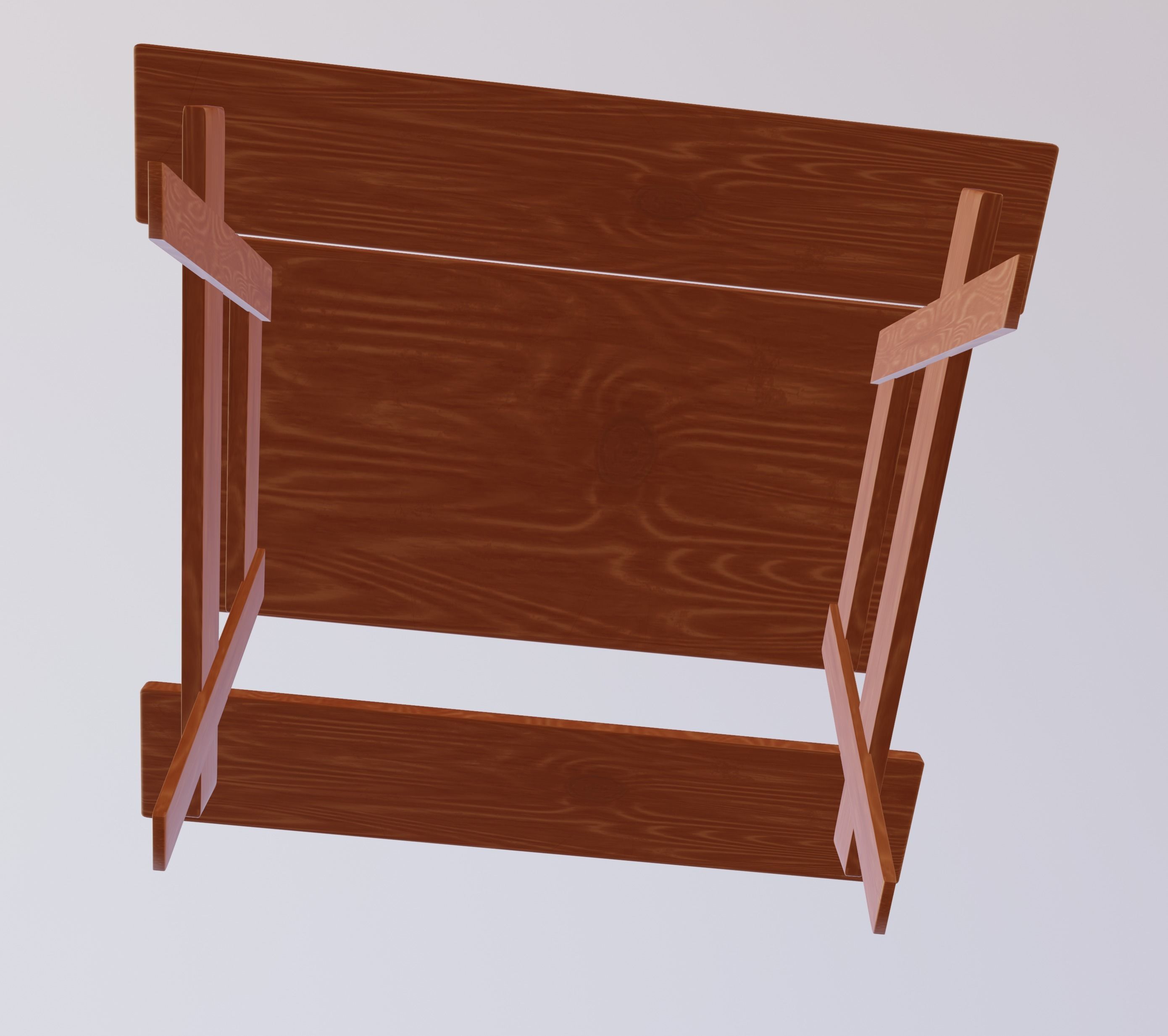 Picnic Table 3D model_8