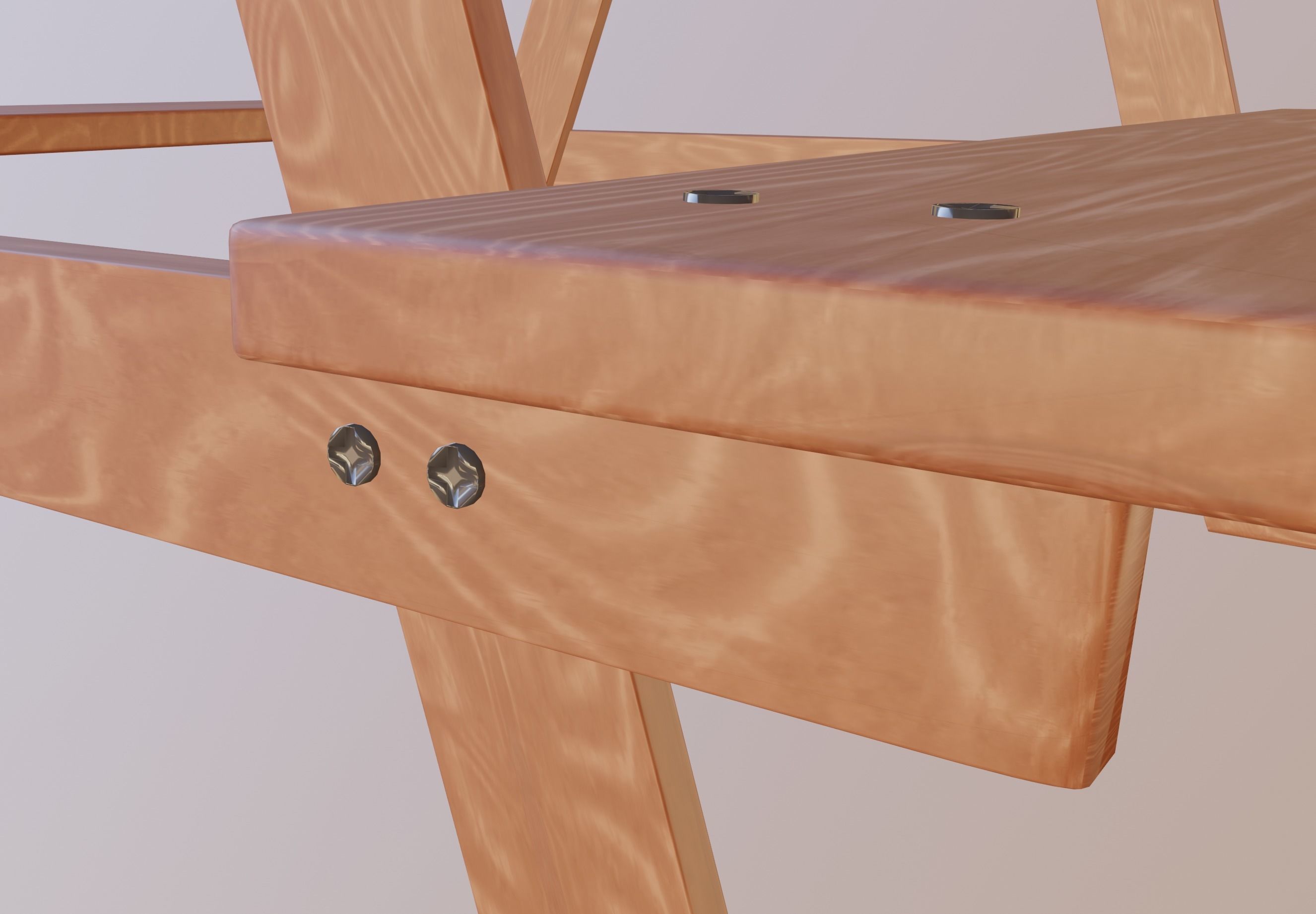 Picnic Table 3D model_5