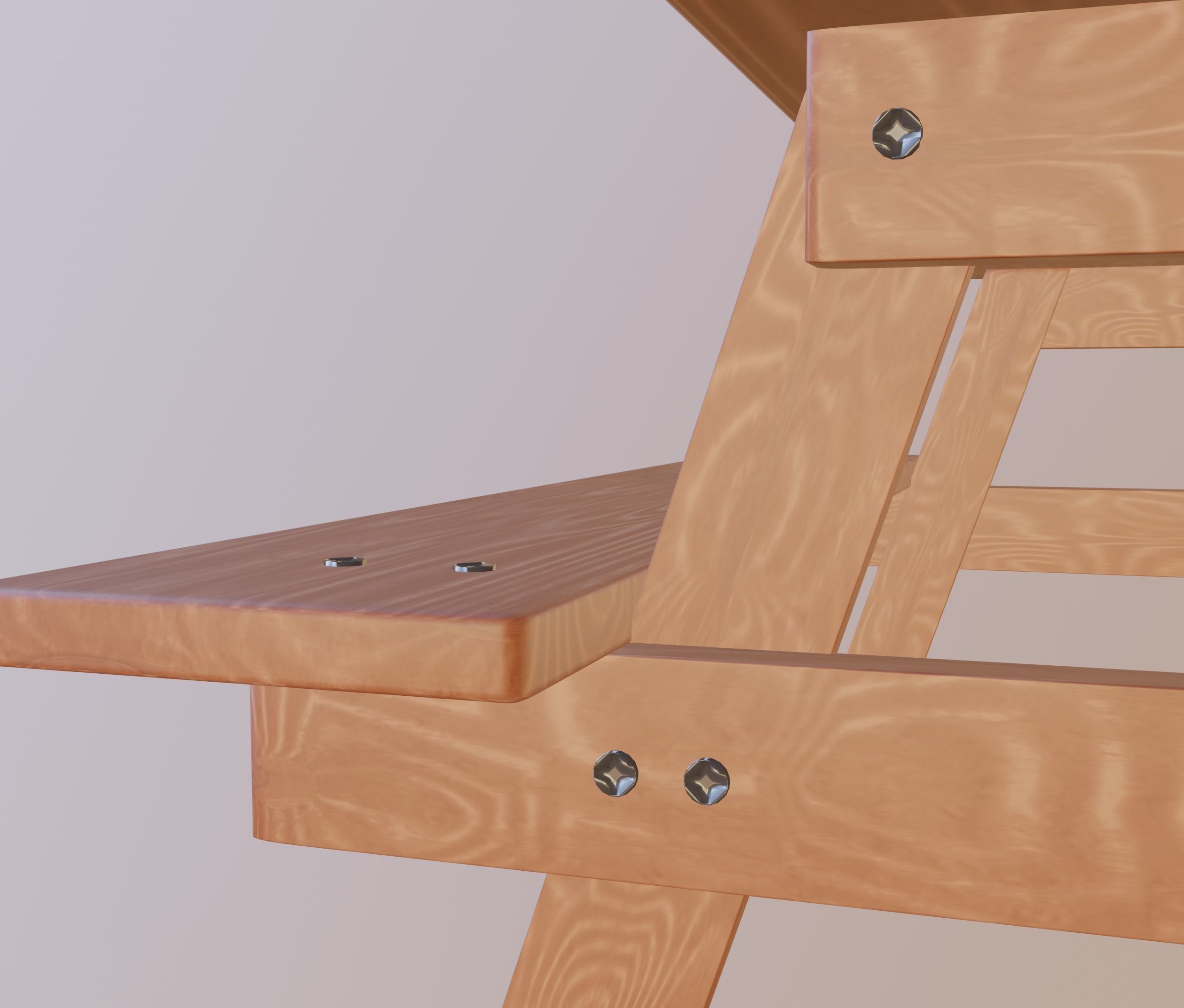 Picnic Table 3D model_6