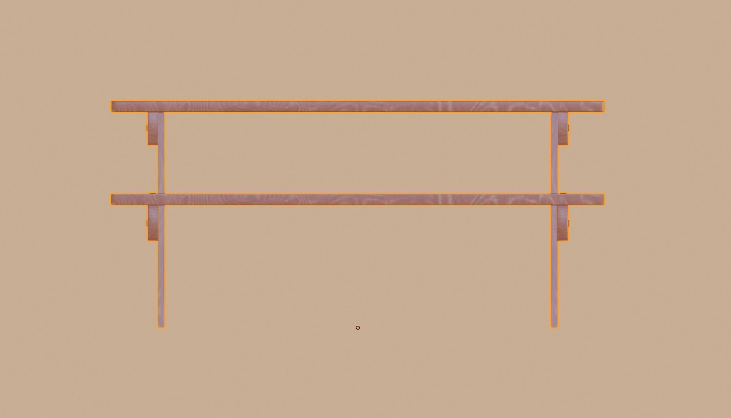Picnic Table 3D model_10