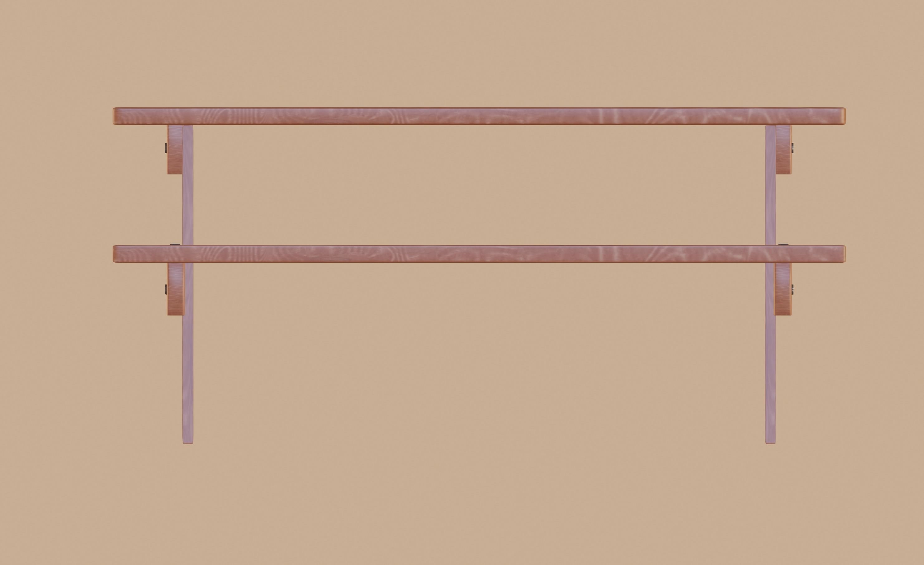 Picnic Table 3D model_4