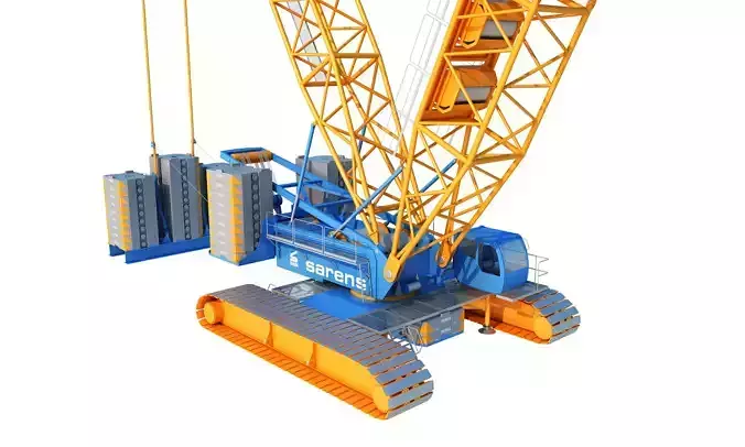 Sarens SL 3800 crane 3D model