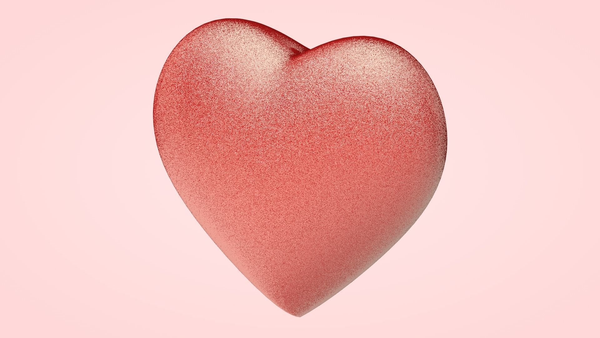 Rough and Glossy Hearts Low-poly 3D model_7