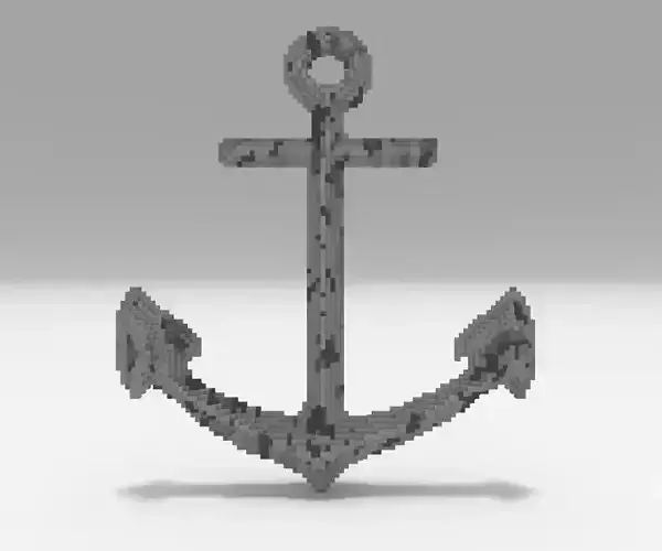Voxel - Anchor - Low-poly 3D Model Low-poly 3D model
