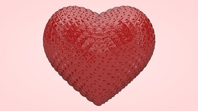 Rugged Heart 3D model