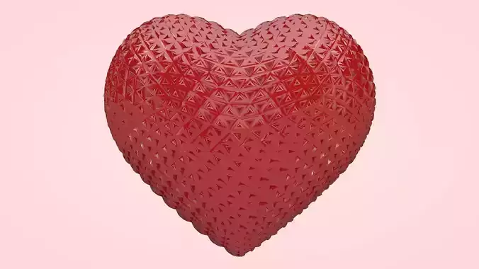 Rugged Heart 3D model