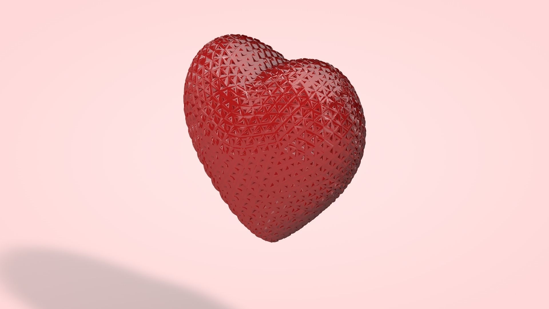 Rugged Heart 3D model_2