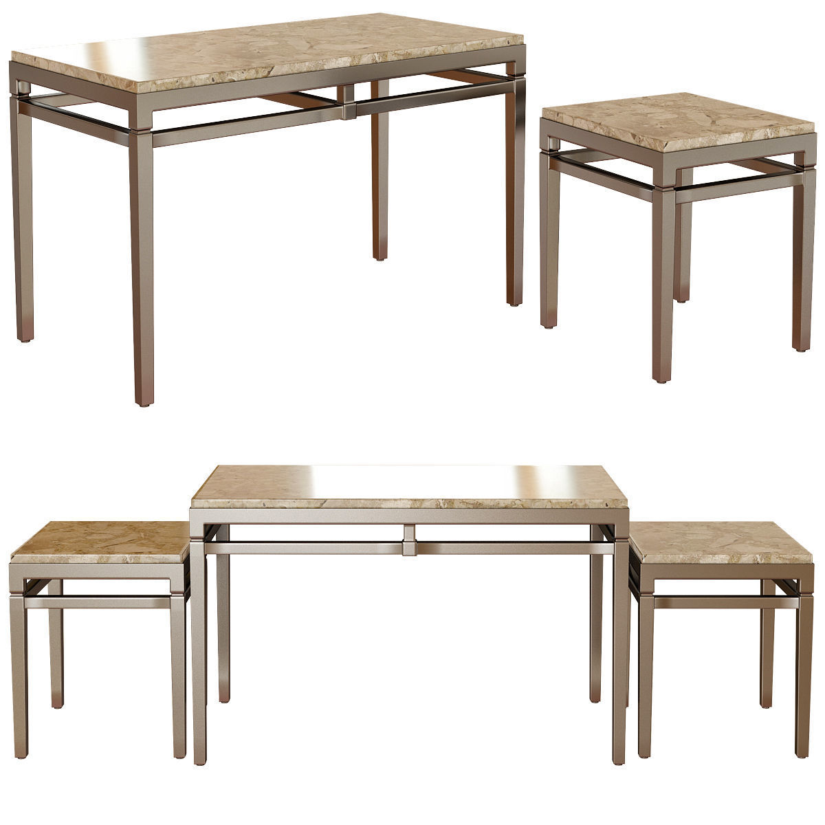 COFFE TABLE Collection 29 Pieces 3d model 3D model_22