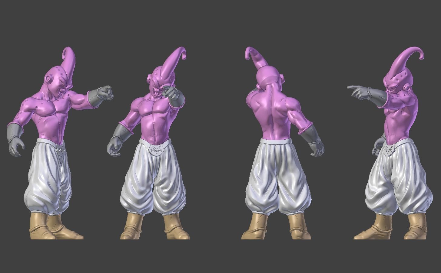 Dragon Ball Z Kid Buu - Majin Buu 3D printable model 3D print model_6