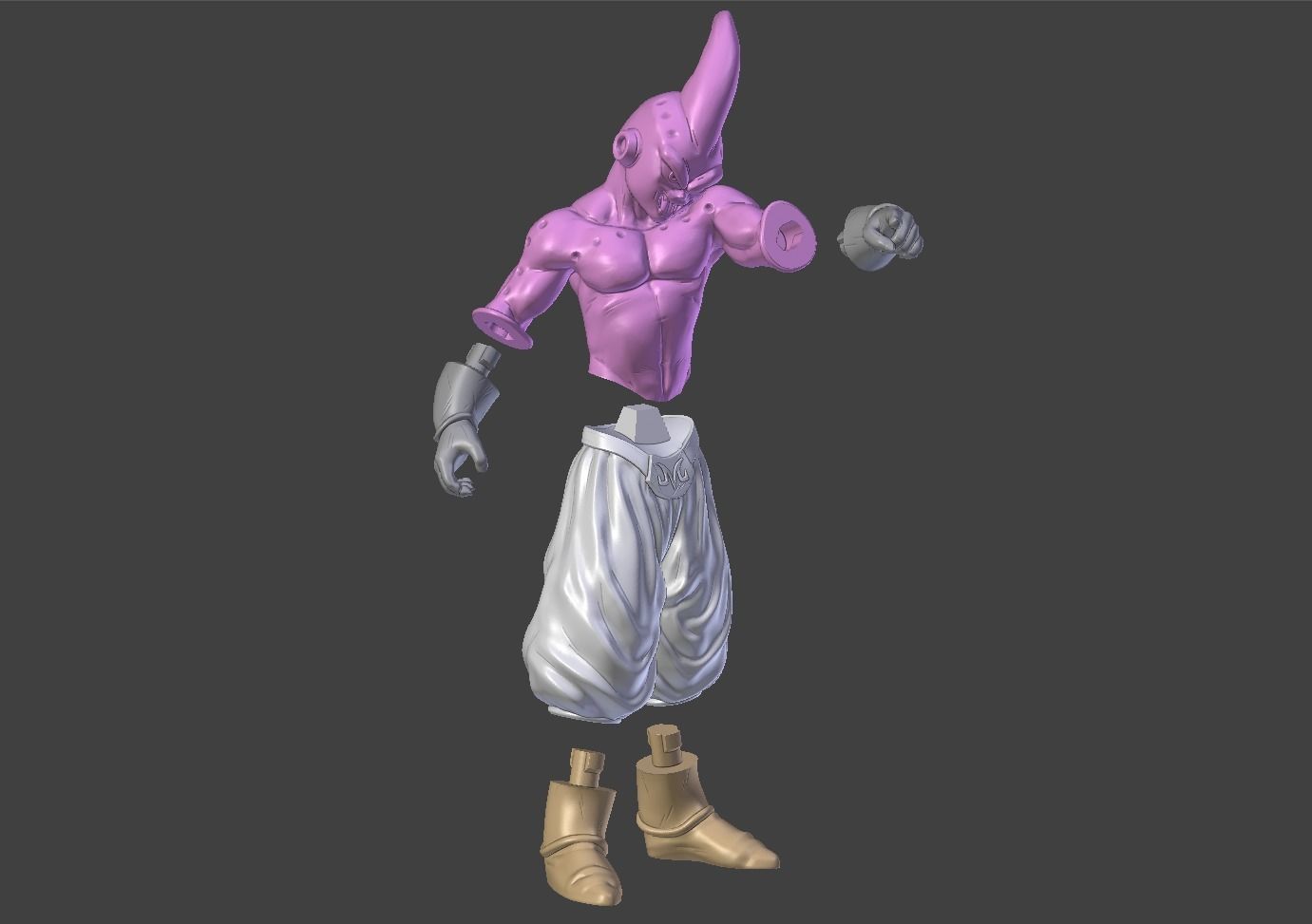 Dragon Ball Z Kid Buu - Majin Buu 3D printable model 3D print model_7
