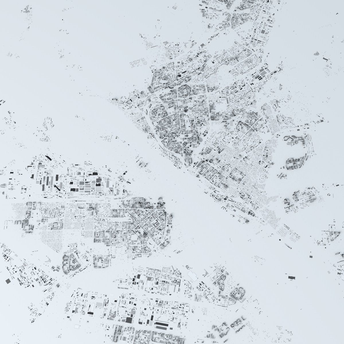 Novosibirsk Streets and Buildings 3D model_8