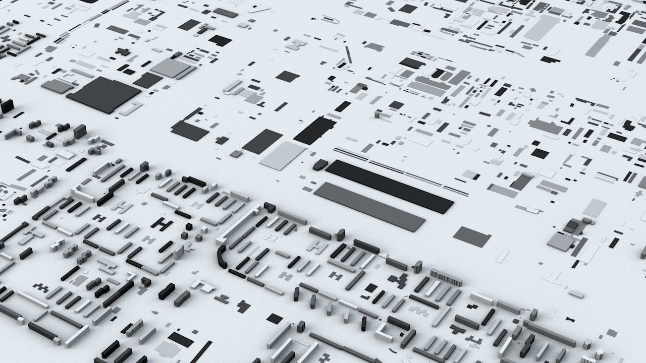 Novosibirsk Streets and Buildings 3D model_2