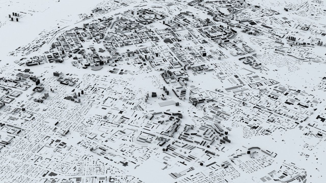 Novosibirsk Streets and Buildings 3D model_4