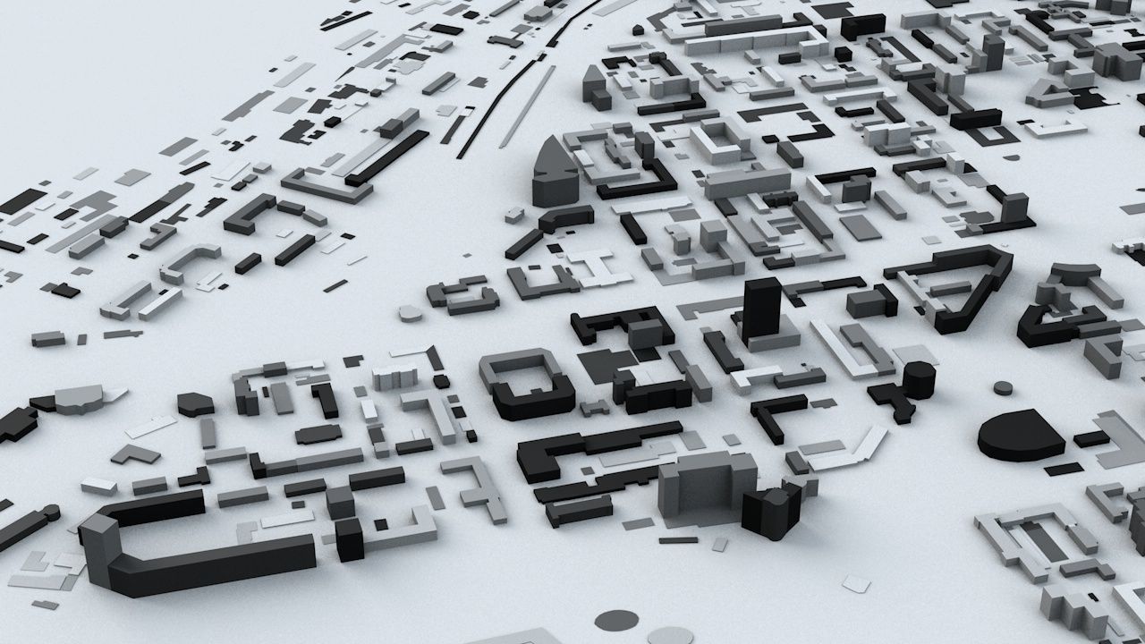 Novosibirsk Streets and Buildings 3D model_6