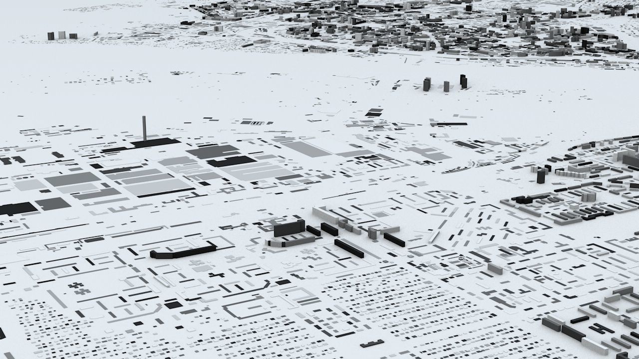 Novosibirsk Streets and Buildings 3D model_7