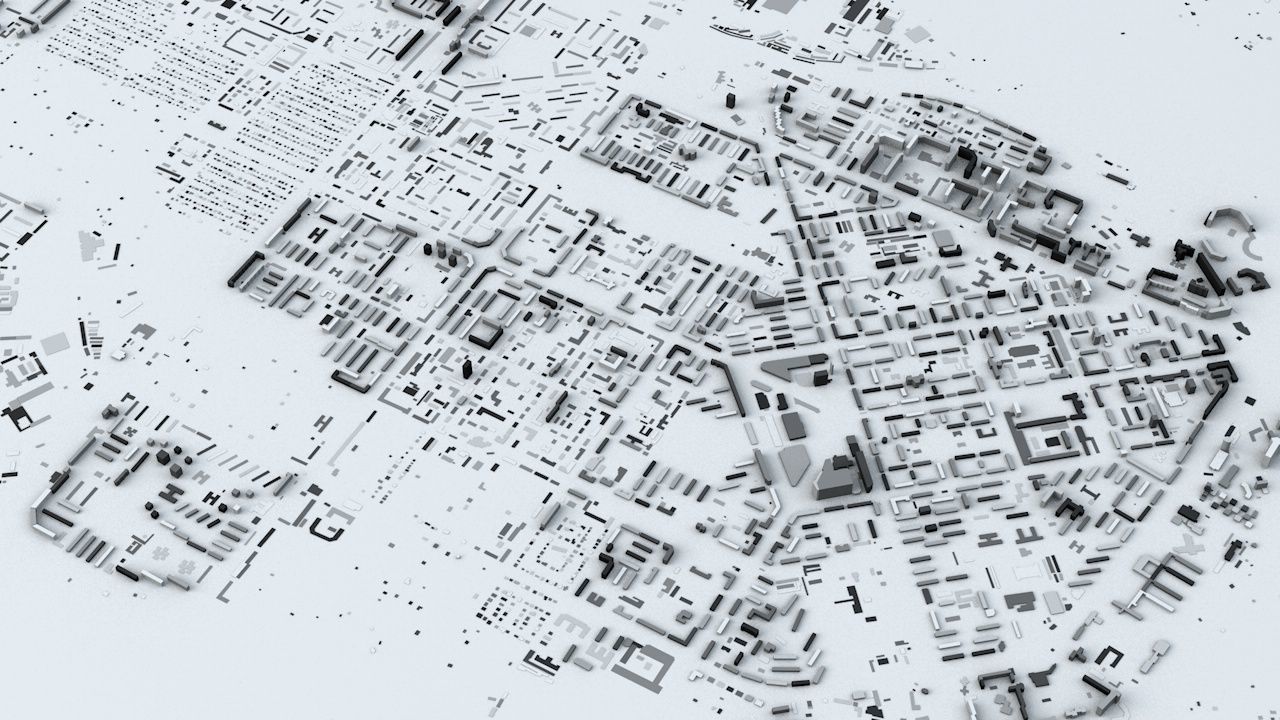 Novosibirsk Streets and Buildings 3D model_3