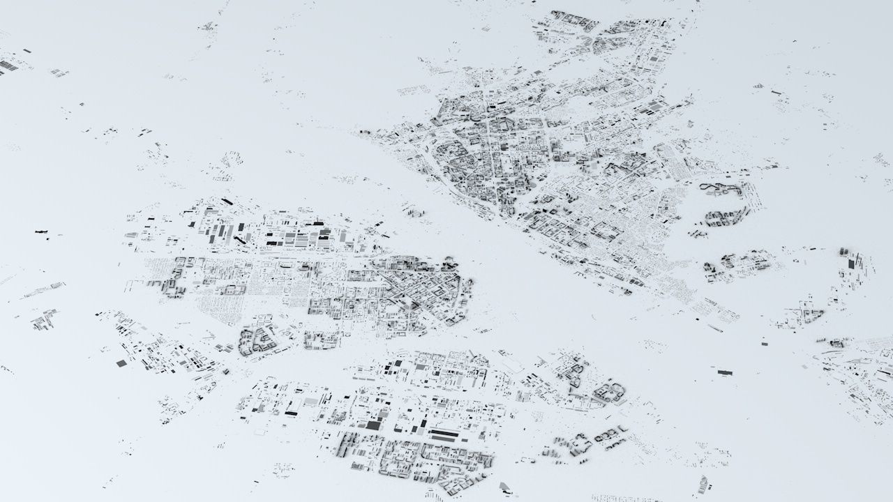 Novosibirsk Streets and Buildings 3D model_1
