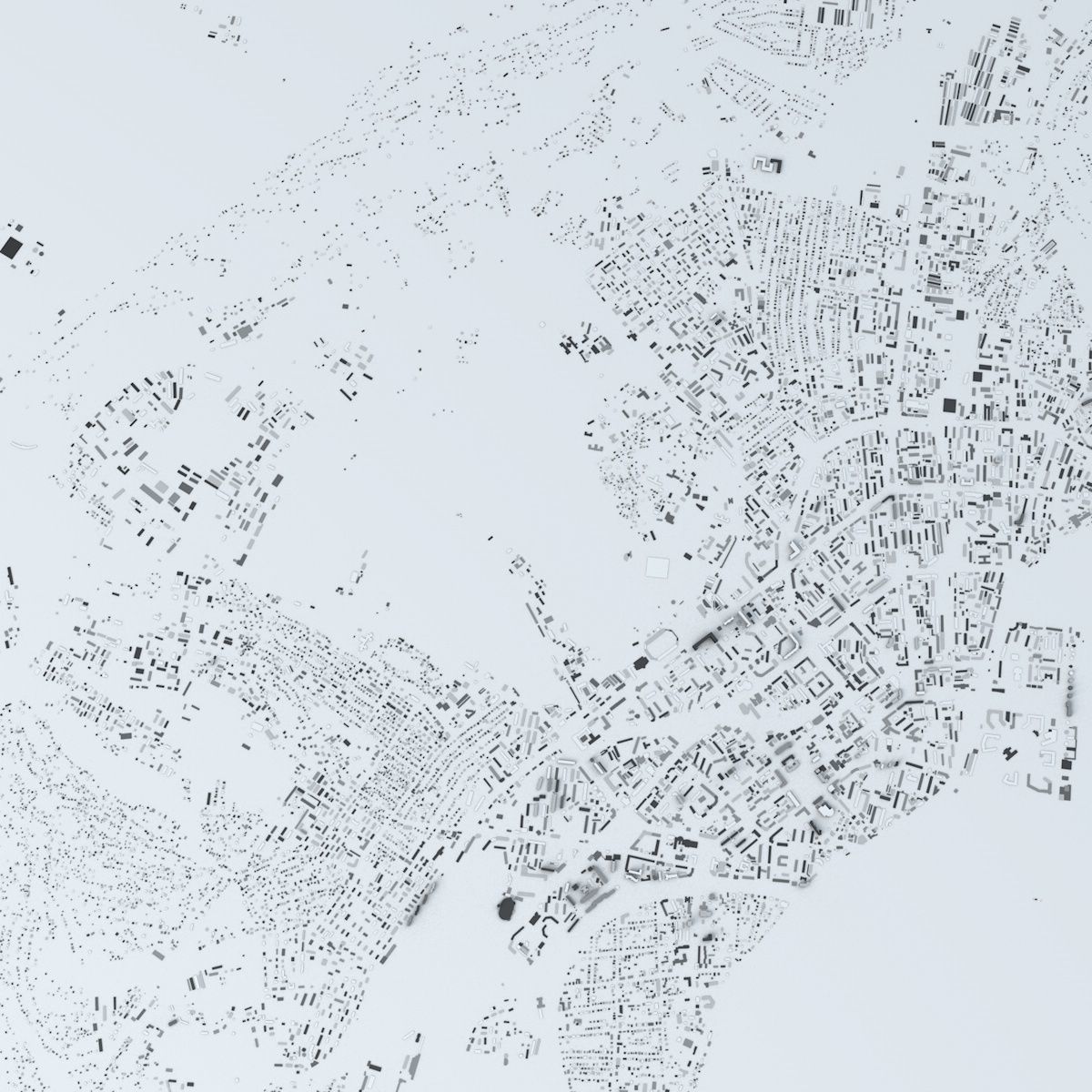 Yakutsk Streets and Buildings 3D model_8