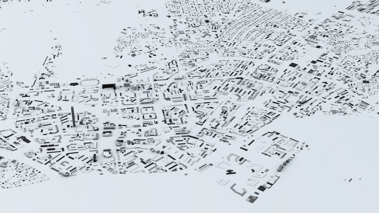 Yakutsk Streets and Buildings 3D model_2