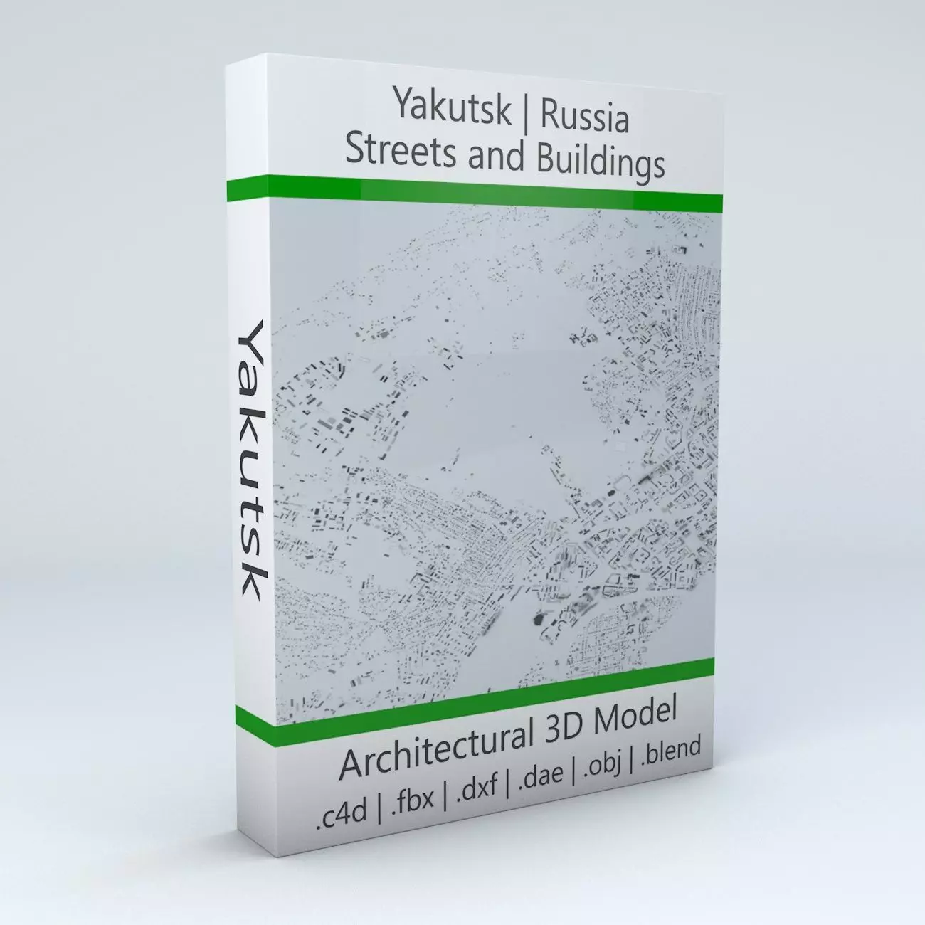 Yakutsk Streets and Buildings 3D model_0