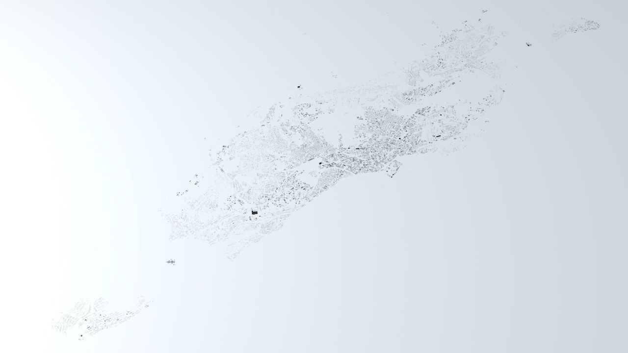 Yakutsk Streets and Buildings 3D model_1