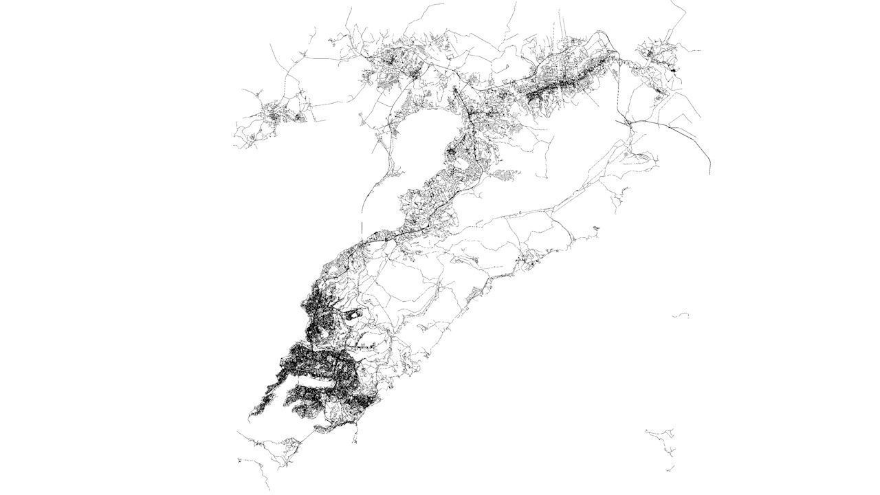 Vladivostok Road Network and Streets 3D model_9