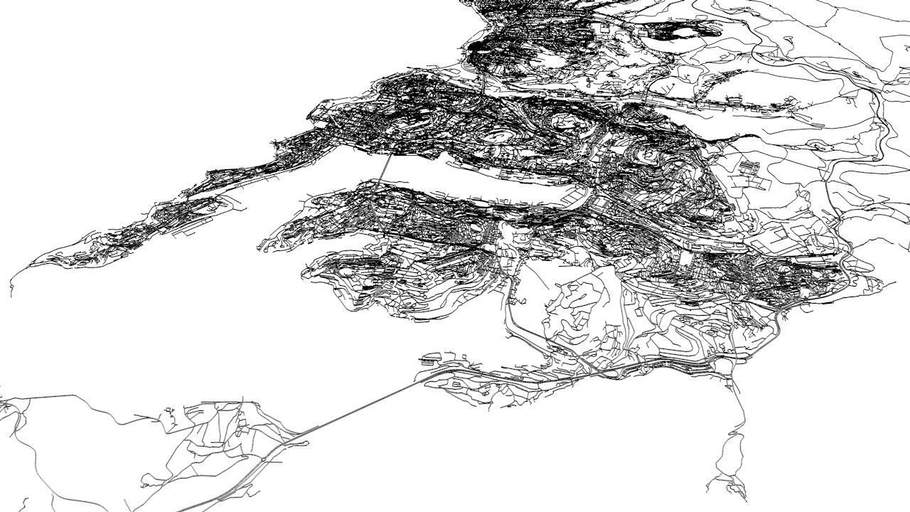 Vladivostok Road Network and Streets 3D model_10