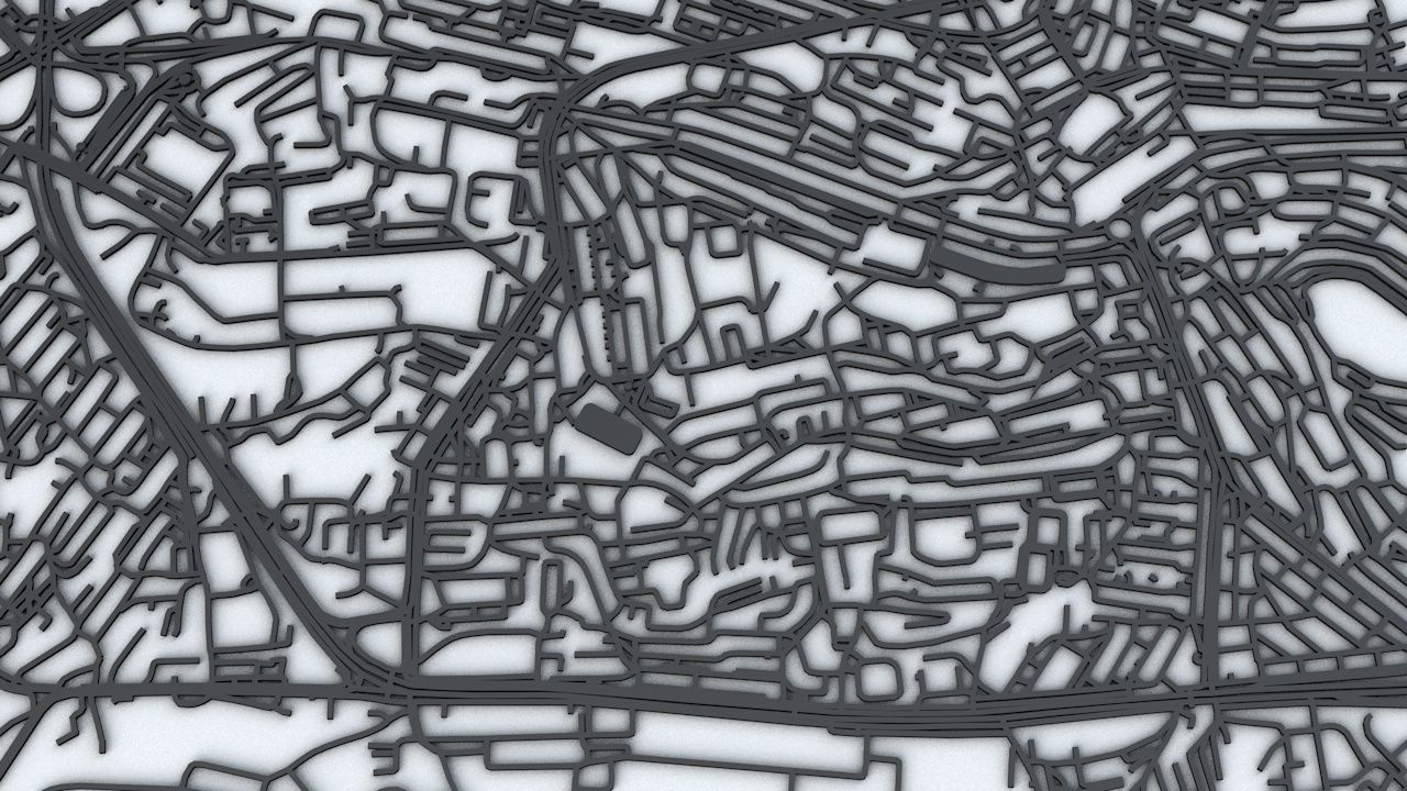 Vladivostok Road Network and Streets 3D model_3