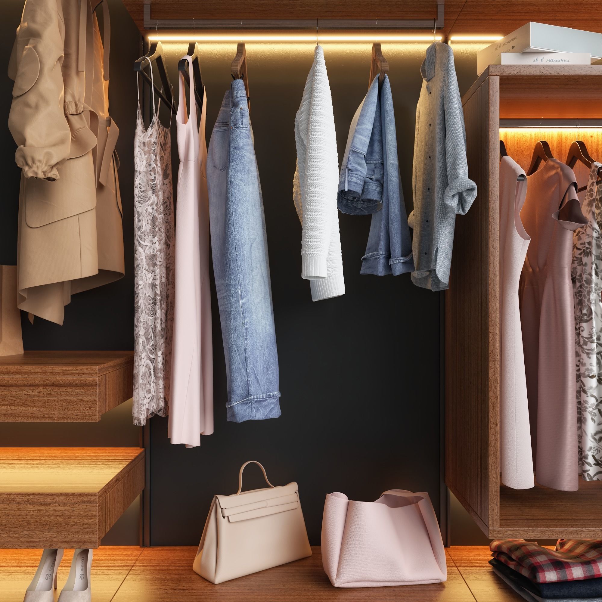 Wardrobe Presotto 3D model_3