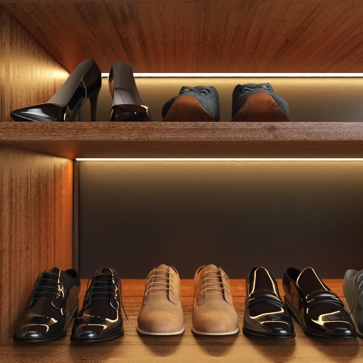Wardrobe Presotto 3D model_9