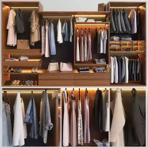 Wardrobe Presotto 3D model