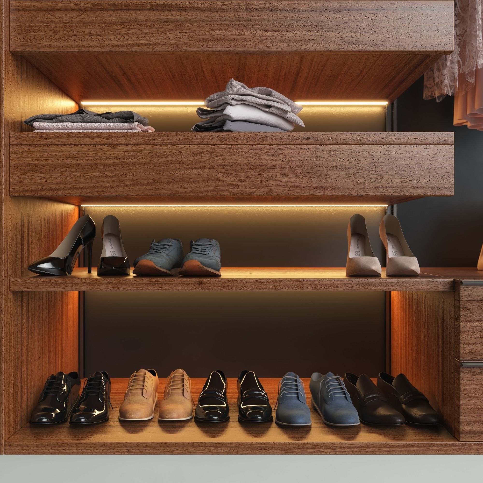 Wardrobe Presotto 3D model_5