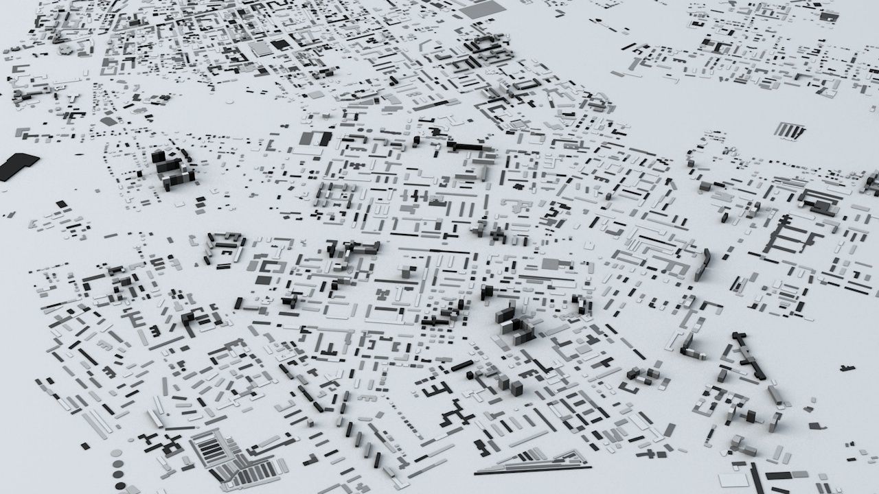 Irkutsk Streets and Buildings 3D model_2