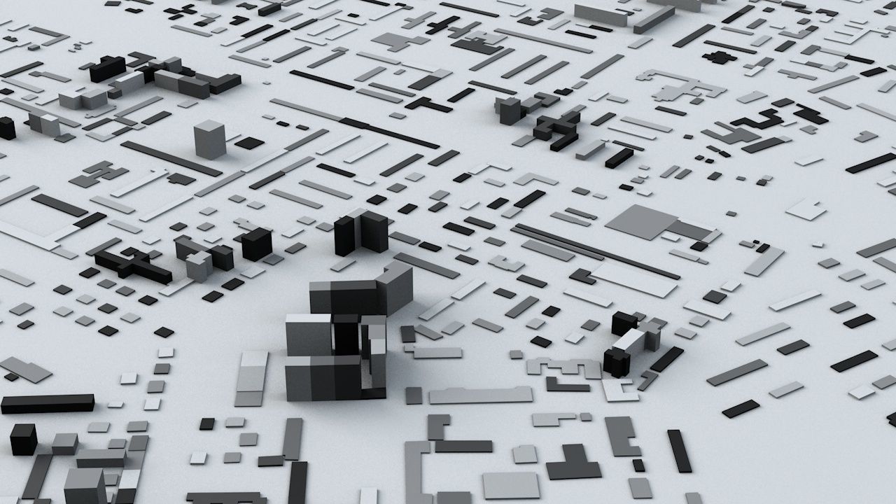 Irkutsk Streets and Buildings 3D model_4