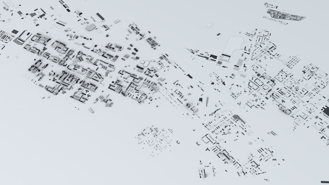 Irkutsk Streets and Buildings 3D model_7