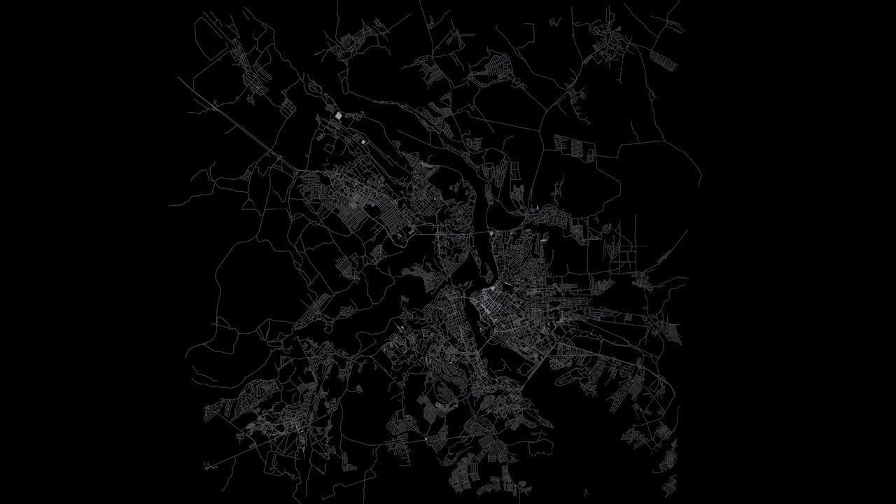 Irkutsk Road Network and Streets 3D model_8