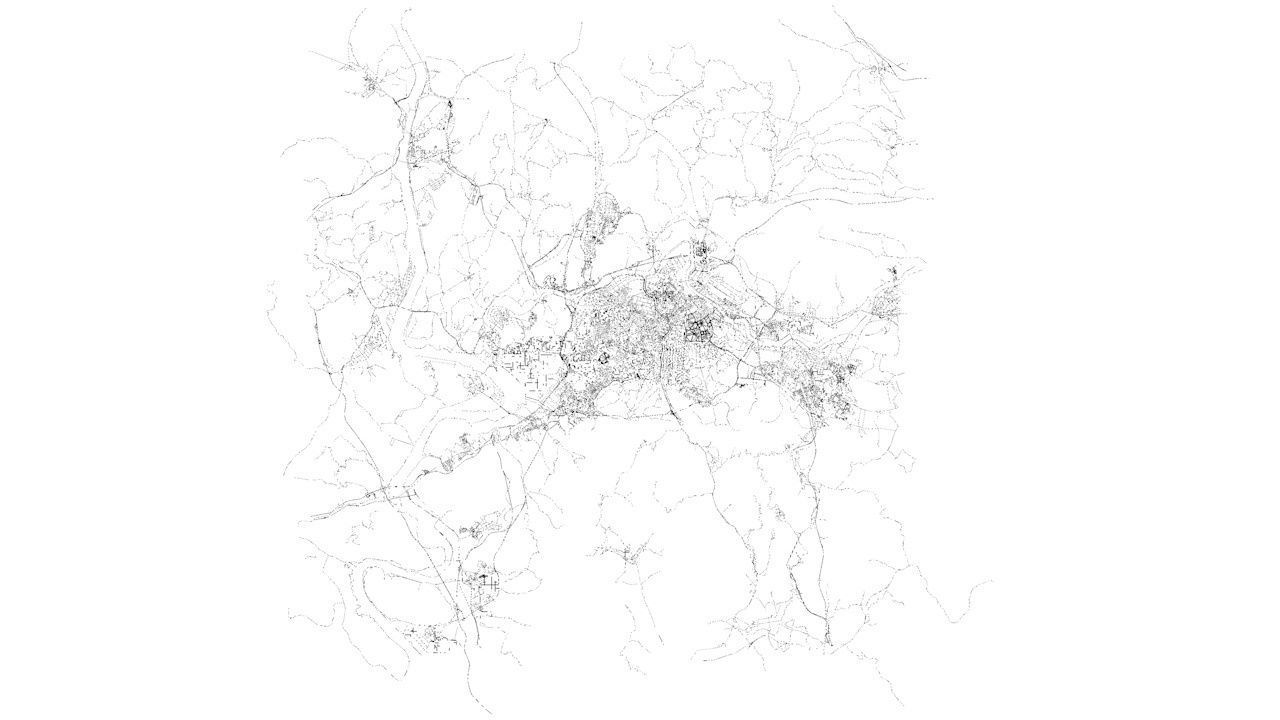 Daegu Road Network and Streets 3D model_16