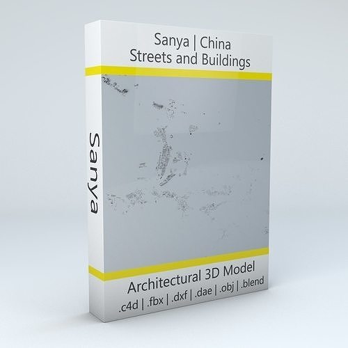 Sanya Streets and Buildings 3D model