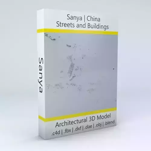 Sanya Streets and Buildings 3D model