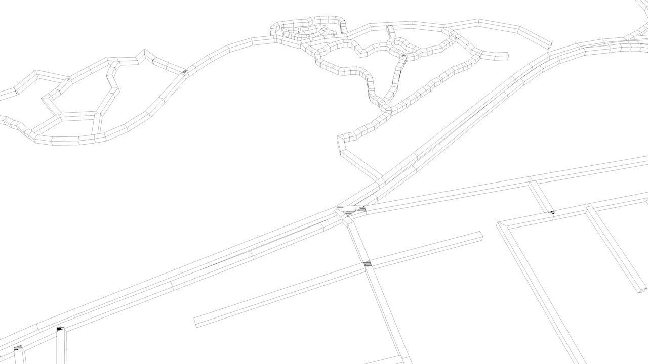 Sanya Road Network and Streets 3D model_10