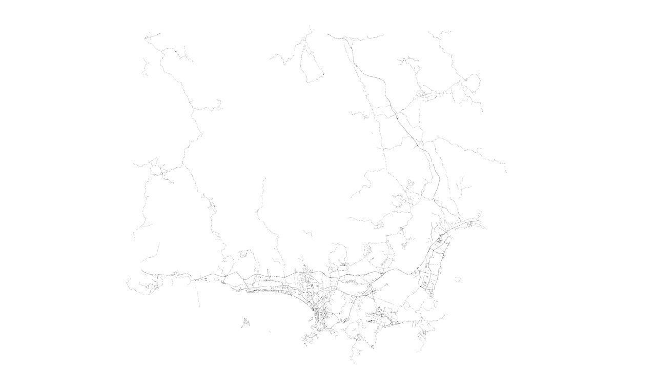 Sanya Road Network and Streets 3D model_7