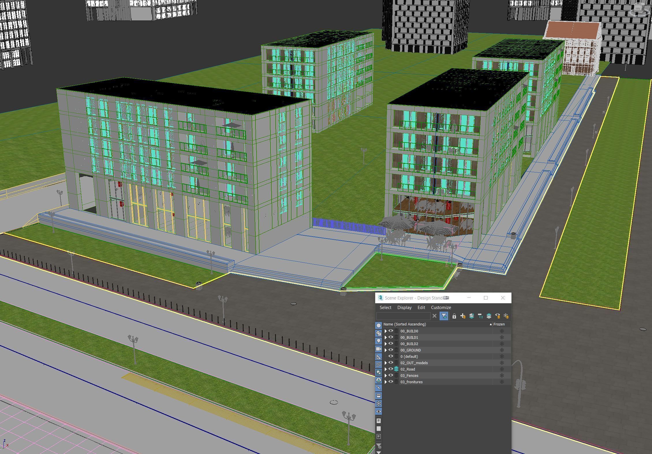 Lumion 11 Exterior Scene Modern Houses Free 3D model_5
