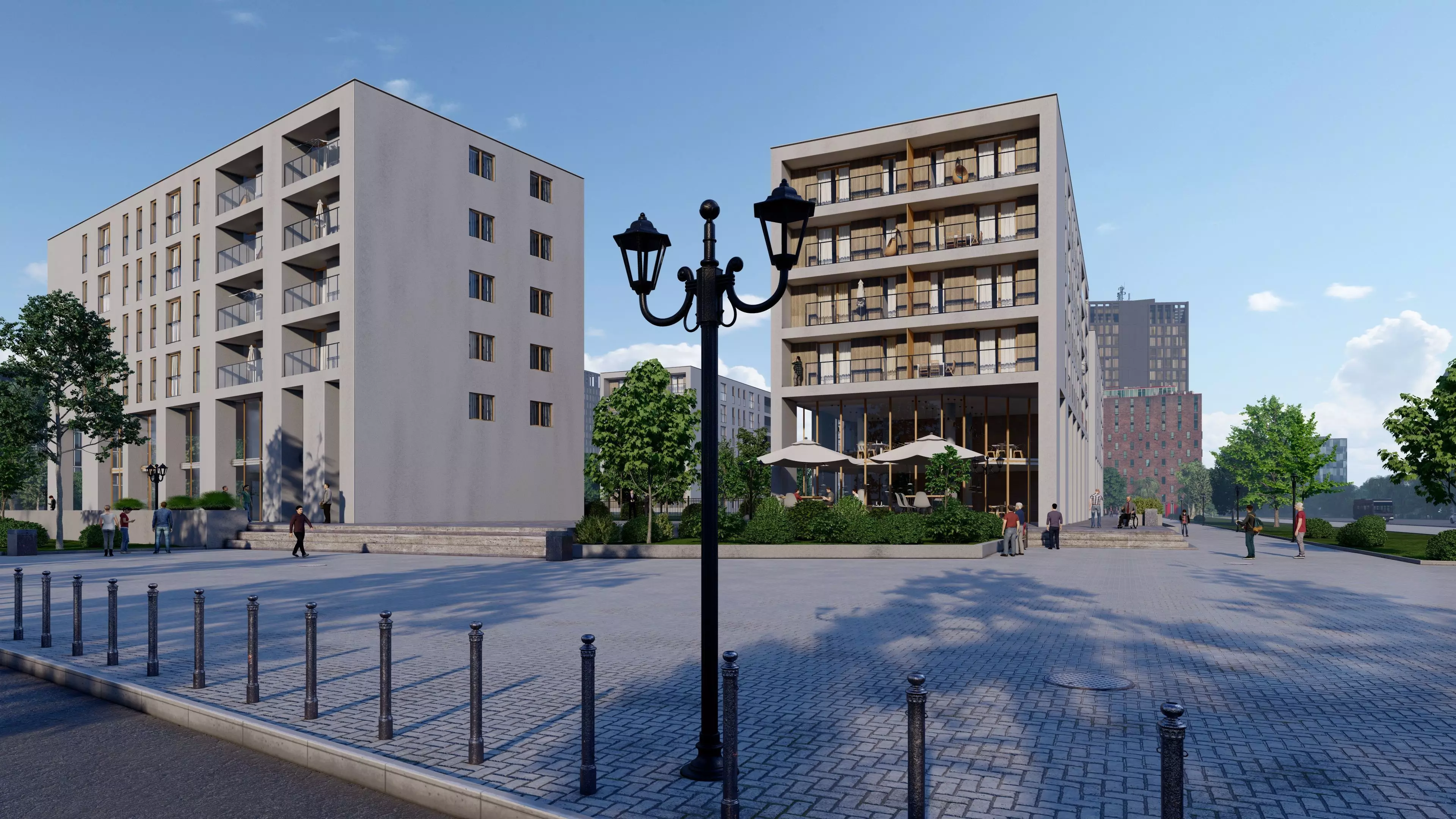 Lumion 11 Exterior Scene Modern Houses Free 3D model_0